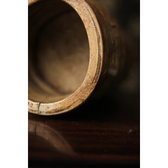 黄瀬戸 竹筒花生　P350 