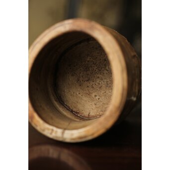 黄瀬戸 竹筒花生　P350 