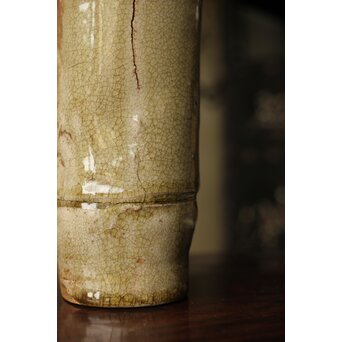 黄瀬戸 竹筒花生　P350 