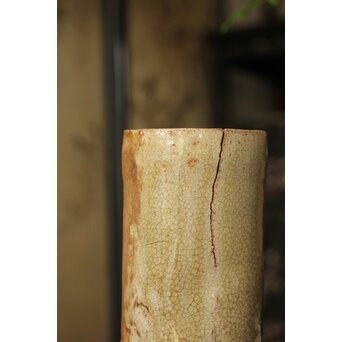 黄瀬戸 竹筒花生　P350 