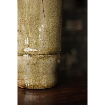 黄瀬戸 竹筒花生　P350 