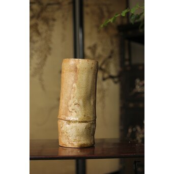 黄瀬戸 竹筒花生　P350 