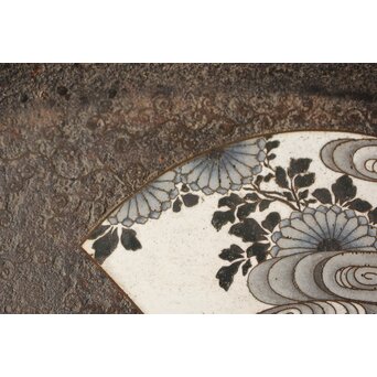 鉄地 七宝象嵌四方盆　M326 