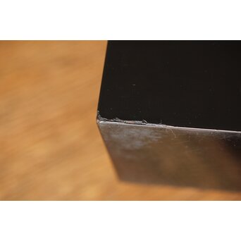 芭蕉葉に人物 紗綾蒔絵茶箱　Q307 