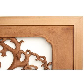 茂一作 木彫欄間 雲龍図 2枚1組　R0233Y 