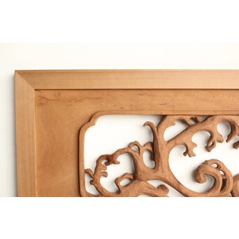 茂一作 木彫欄間 雲龍図 2枚1組　R0233Y 