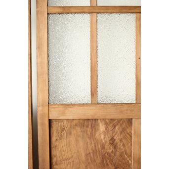 多種ガラス 細分割 緑黄色ガラス建具 2枚1組　GD0121Y 