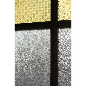 多種ガラス 細分割 緑黄色ガラス建具 2枚1組　GD0121Y 