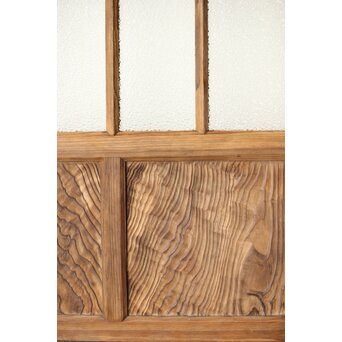 多種ガラス 細分割 緑黄色ガラス建具 2枚1組　GD0121Y 