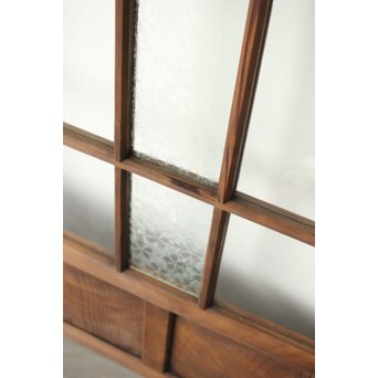 桜模様と緑色ガラスの建具 2枚1組　GD0122YD 