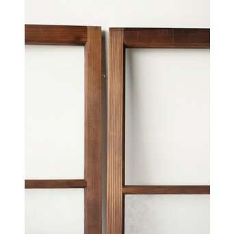 桜模様と緑色ガラスの建具 2枚1組　GD0122YD 