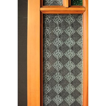 プレスと緑色ガラスの中型建具 2枚1組　GD0124 