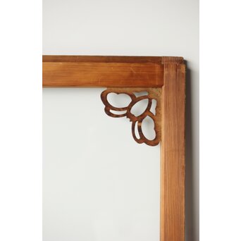 蝶型隅化粧 中型ゆらゆらガラス戸M 2枚1組　GD0125 