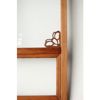 蝶型隅化粧 中型ゆらゆらガラス戸M 2枚1組　GD0125 