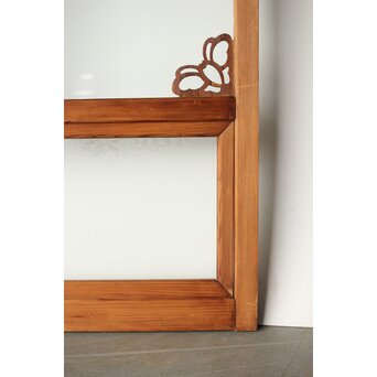 蝶型隅化粧 中型ゆらゆらガラス戸M 2枚1組　GD0125 