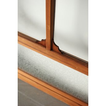 蝶型隅化粧 中型ゆらゆらガラス戸M 2枚1組　GD0125 