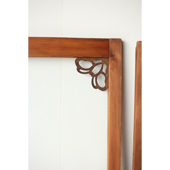 蝶型隅化粧 中型ゆらゆらガラス戸M 2枚1組　GD0125 