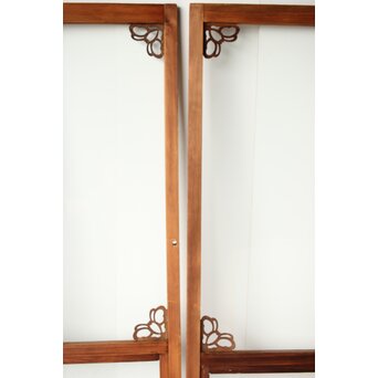 蝶型隅化粧 中型ゆらゆらガラス戸M 2枚1組　GD0125 