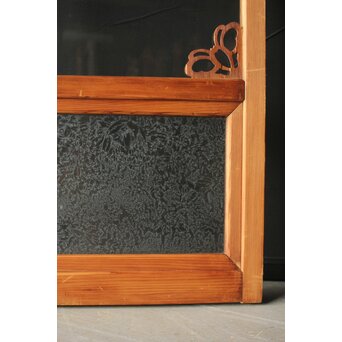 蝶型隅化粧 中型ゆらゆらガラス戸M 2枚1組　GD0125 