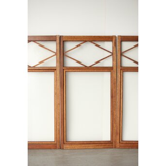 松皮菱組子のガラス窓 4枚1組　GD0131 