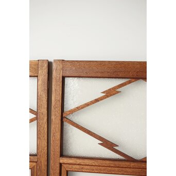 松皮菱組子のガラス窓 4枚1組　GD0131 