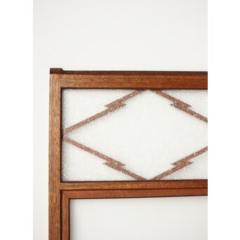 松皮菱組子のガラス窓 4枚1組　GD0131 