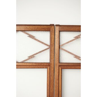 松皮菱組子のガラス窓 4枚1組　GD0131 