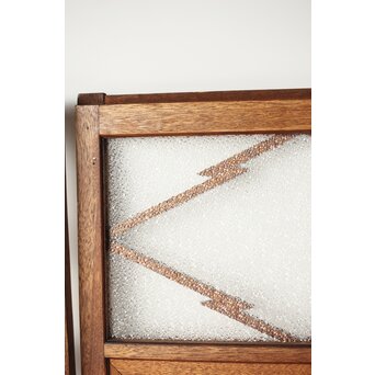 松皮菱組子のガラス窓 4枚1組　GD0131 