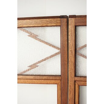 松皮菱組子のガラス窓 4枚1組　GD0131 