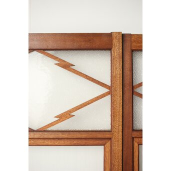 松皮菱組子のガラス窓 4枚1組　GD0131 