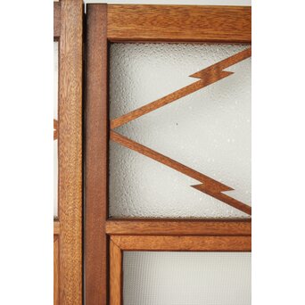 松皮菱組子のガラス窓 4枚1組　GD0131 