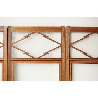 松皮菱組子のガラス窓 4枚1組　GD0131 