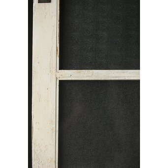 白いアンティークガラスドア　D186 