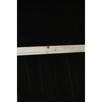 白いアンティークガラスドア　D186 