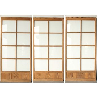 ハイサイズクリアガラス戸 3枚1組　D187