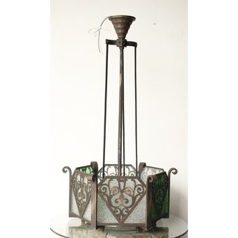 唐草模様 大シャンデリア照明　A041 