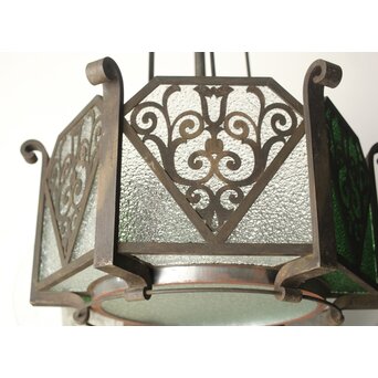 唐草模様 大シャンデリア照明　A041 