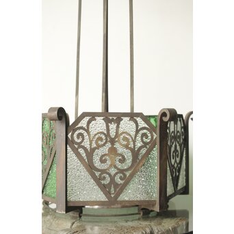 唐草模様 大シャンデリア照明　A041 