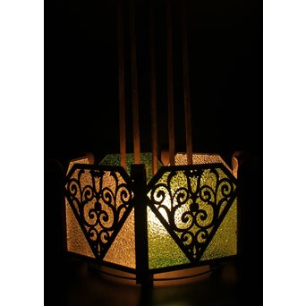 唐草模様 大シャンデリア照明　A041 