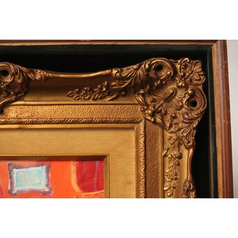 油彩4号 裸婦 額装　Z312 