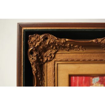 油彩4号 裸婦 額装　Z312 