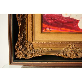 油彩4号 裸婦 額装　Z312 