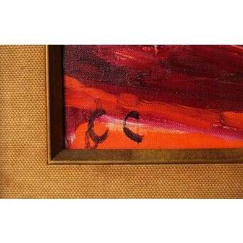 油彩4号 裸婦 額装　Z312 