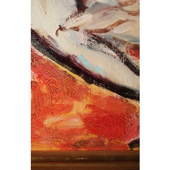 油彩 裸婦画 額装　Z313 