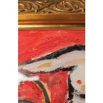 油彩 裸婦画 額装　Z313 