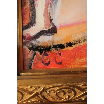 油彩 裸婦画 額装　Z313 