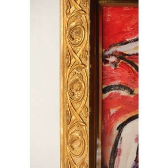 油彩 裸婦画 額装　Z313 