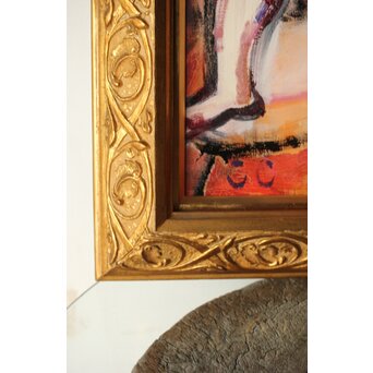 油彩 裸婦画 額装　Z313 