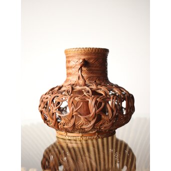 石川照雲 束編竹花籠　U303 