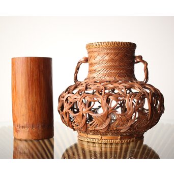 石川照雲 束編竹花籠　U303 